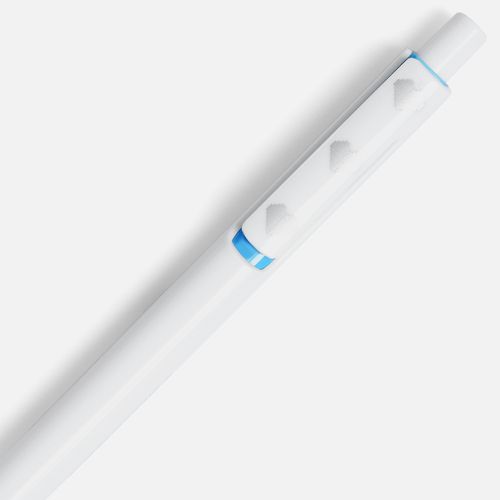 Ручка шариковая Dominanta, белая с голубым