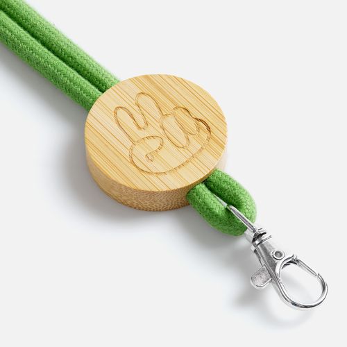 Шнурок для бейджа Tube Wood, зеленый