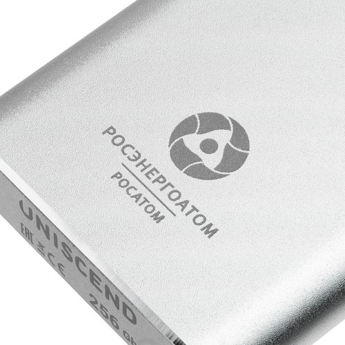 Портативный внешний диск SSD Uniscend Drop, 256 Гб, серебристый