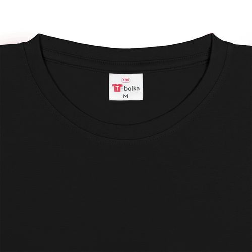 Футболка T-Bolka 180, черная Футболка T-Bolka 180, черная
