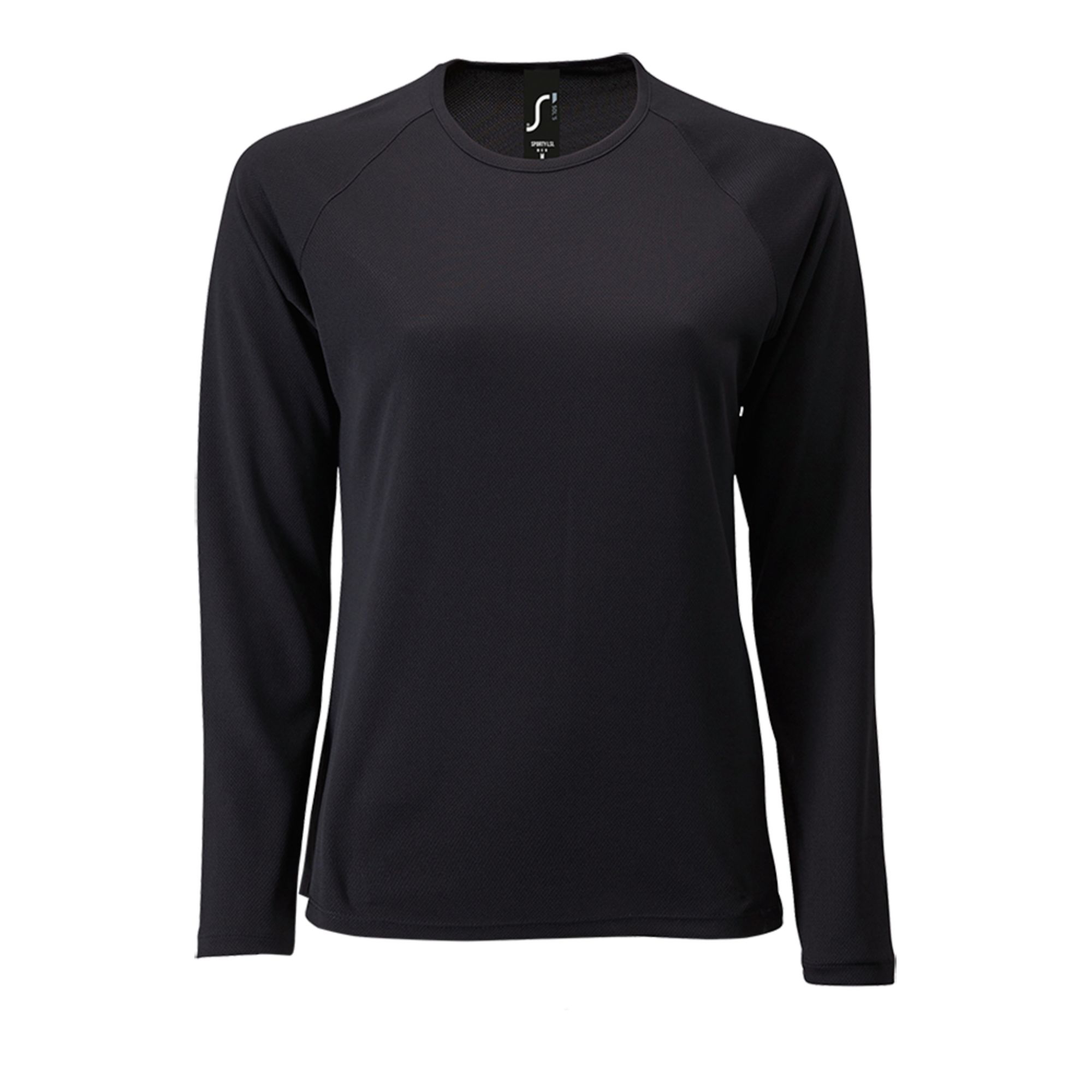 Футболка с длинным рукавом SPORTY LSL WOMEN, черная