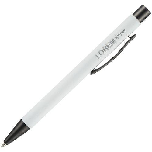 Ручка шариковая Atento Soft Touch, белая