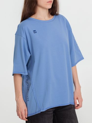 Футболка оверсайз унисекс Vozduh, синяя