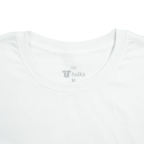 Футболка унисекс T-bolka 140, белая (холодный оттенок) Футболка унисекс T-bolka 140, белая (холодный оттенок)