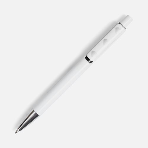 Ручка шариковая Dominanta, белая с черным