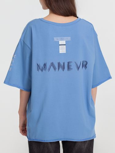 Футболка оверсайз унисекс Vozduh, синяя