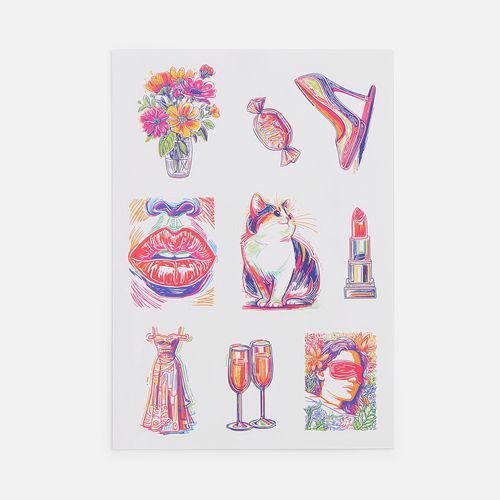 Наклейки ПВХ Sticker Pack на заказ, M Наклейки ПВХ Sticker Pack на заказ, M