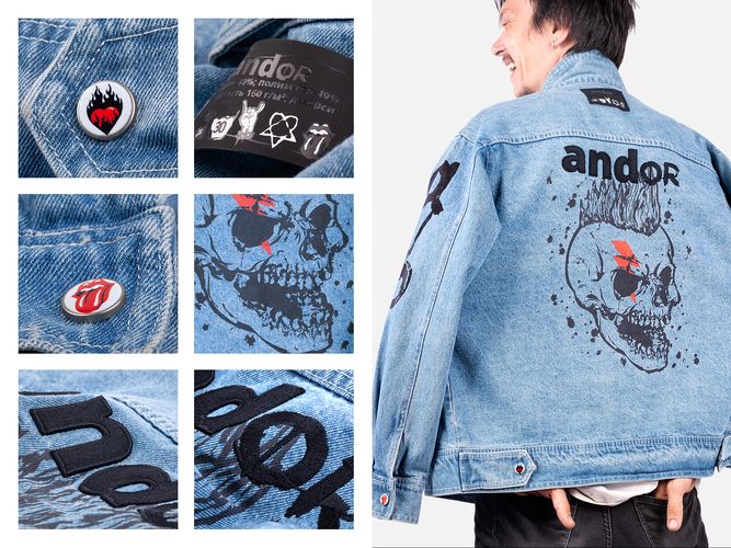 Куртка джинсовая O2, голубая Куртка джинсовая O2, голубая