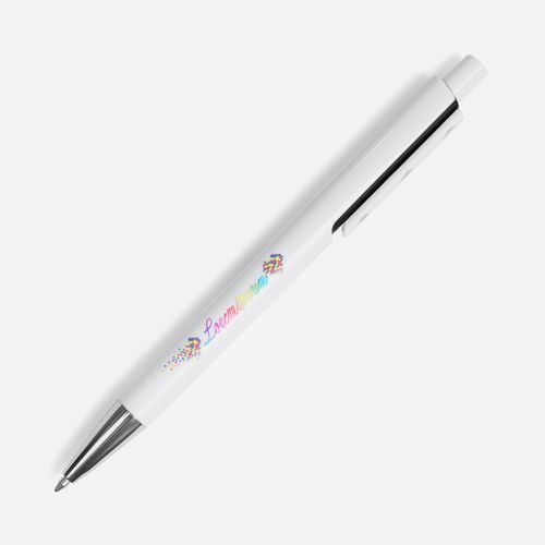 Ручка шариковая Dominanta, белая с черным