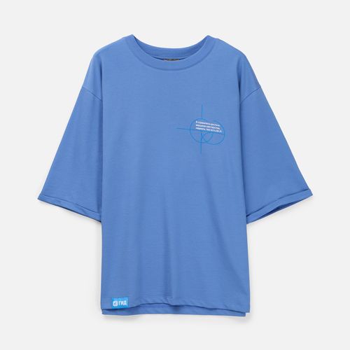 Футболка оверсайз унисекс Kosmos 2.0, синяя