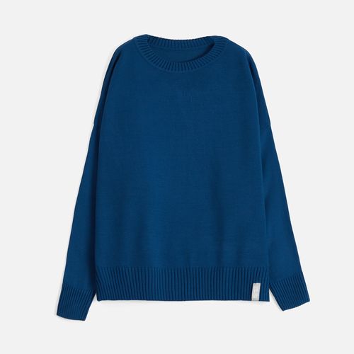 Джемпер оверсайз унисекс Stated в сумке, синий (морская волна)