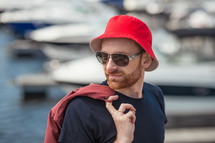 Панама Unit Summer двусторонняя, желтая с серым Панама Unit Summer двусторонняя, желтая с серым