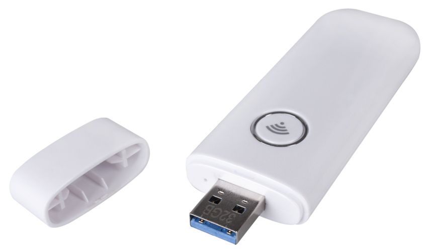 Wi-Fi флешка Uniscend Cloud, белая, 32 Гб Wi-Fi флешка Uniscend Cloud, белая, 32 Гб