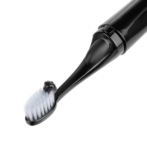 Зубная щетка с пастой Push & Brush, черная Зубная щетка с пастой Push & Brush, черная