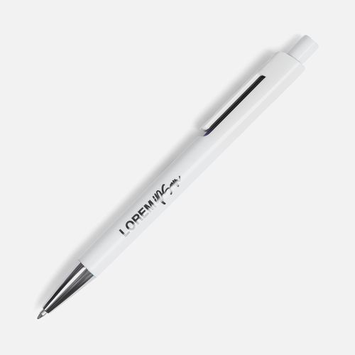 Ручка шариковая Dominanta, белая с черным