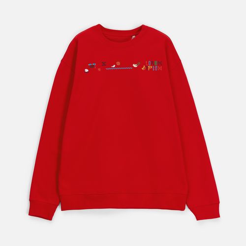 Свитшот унисекс Columbia, красный