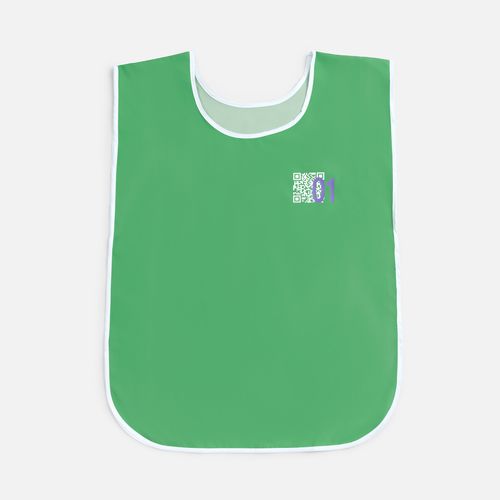 Манишка Member, зеленая с белым