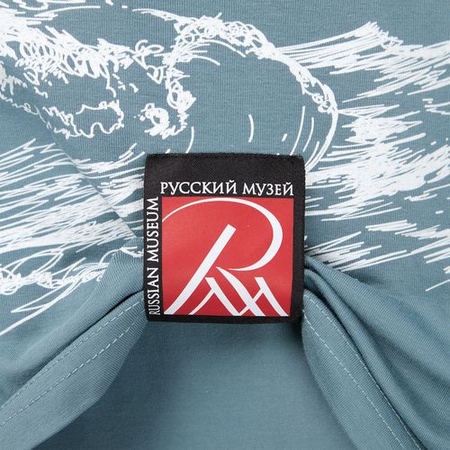 Футболка унисекс оверсайз Crosstown, серо-зеленая