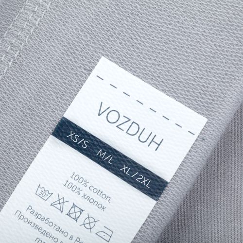 Свитшот унисекс Vozduh, светло-серый