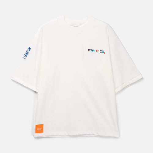 Лейбл тканевый Epsilon, L, оранжевый неон