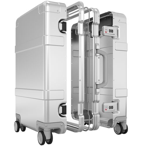 Чемодан Metal Luggage, серебристый Чемодан Metal Luggage, серебристый