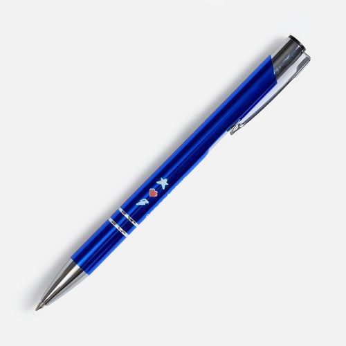 Ручка шариковая Keskus, ярко-синяя