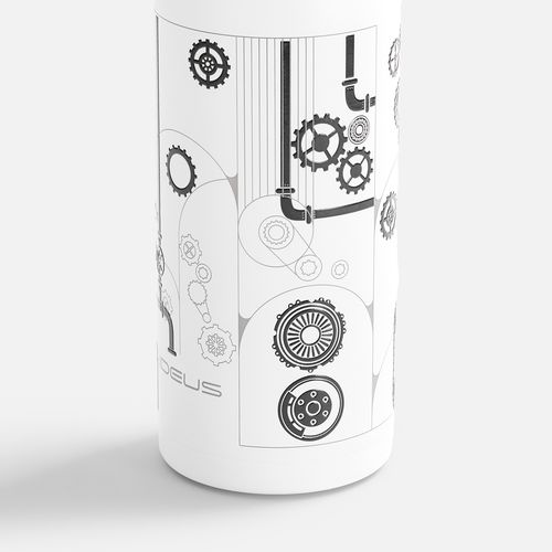 Термобутылка Tabenodo, белая