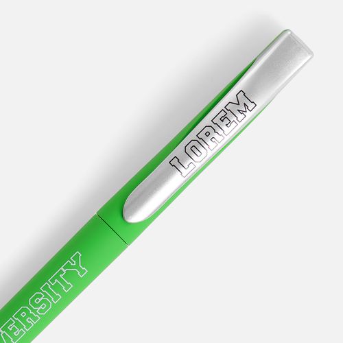 Ручка шариковая Pin Soft Touch, зеленая