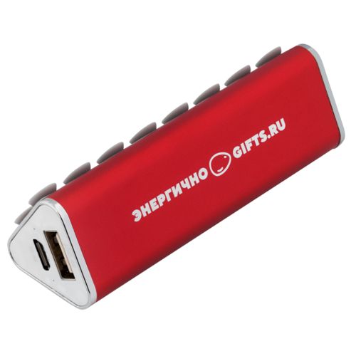 Внешний аккумулятор-подставка stuckBank Plus 2600 мАч, красный