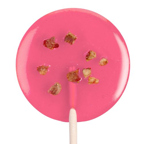 Леденец Lollifruit, красный с сублимированной клубникой Леденец Lollifruit, красный с сублимированной клубникой