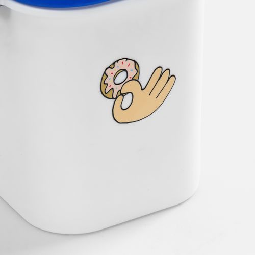 Ланчбокс для снеков Lunch Crunch, белый с черным