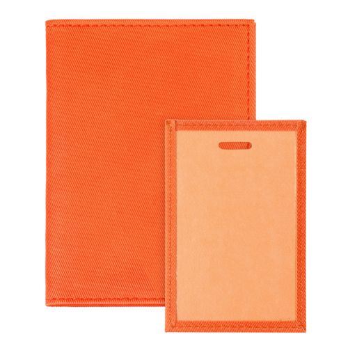 Обложка для автодокументов Twill, оранжевая Обложка для автодокументов Twill, оранжевая