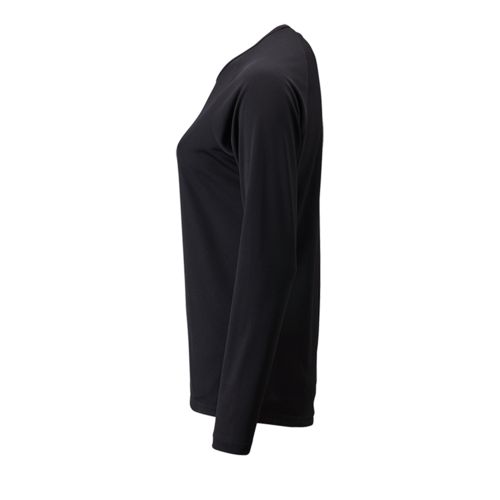 Футболка с длинным рукавом Sporty LSL Women, черная Футболка с длинным рукавом Sporty LSL Women, черная
