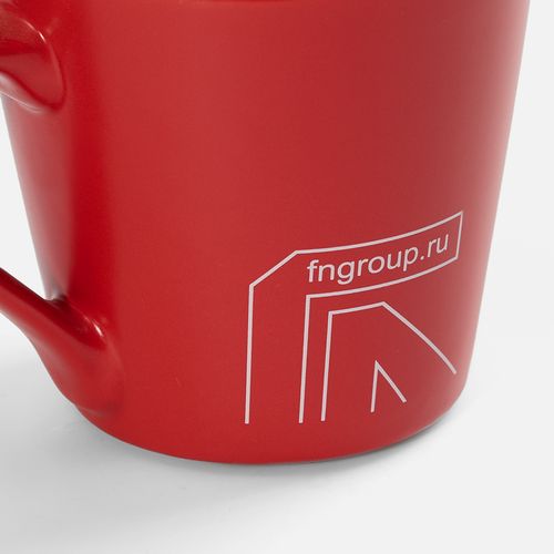Кружка Modern Bell, матовая, красная