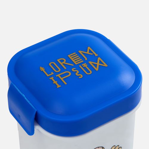 Ланчбокс для снеков Lunch Crunch, белый с черным