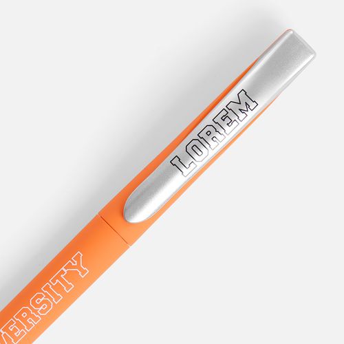 Ручка шариковая Pin Soft Touch, оранжевая