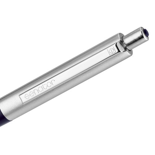 Ручка шариковая Senator Point Metal, темно-синяя Ручка шариковая Senator Point Metal, темно-синяя