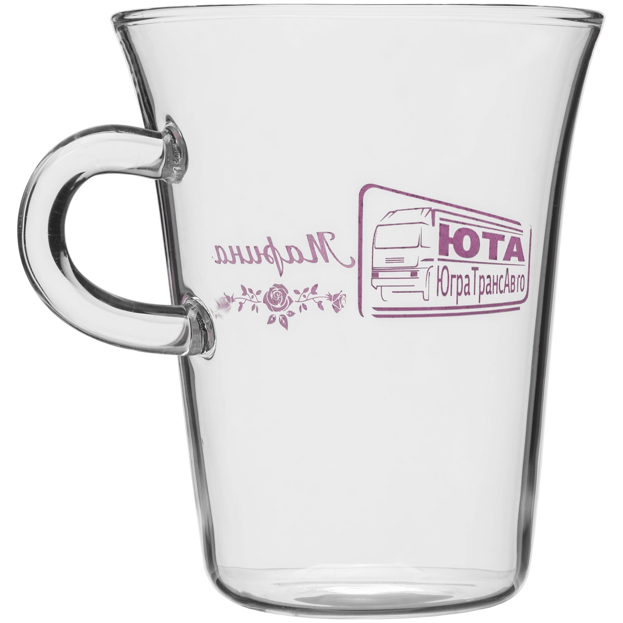 Чашка с блюдцем Glass Duo