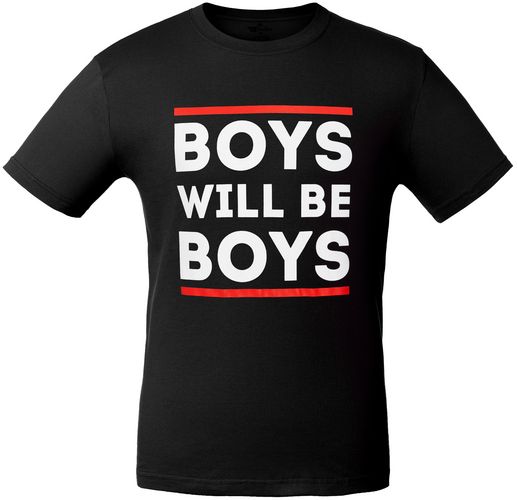 Футболка Boys Will Be Boys, черная Футболка Boys Will Be Boys, черная