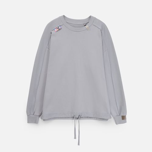 Свитшот унисекс Vozduh, светло-серый Свитшот унисекс Vozduh, светло-серый