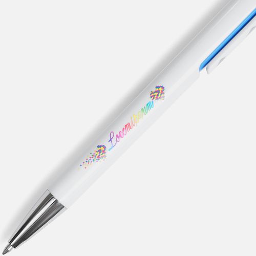Ручка шариковая Dominanta, белая с голубым