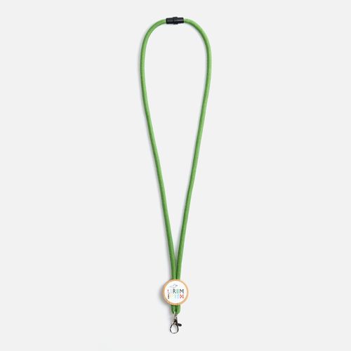 Шнурок для бейджа Tube Wood, зеленый