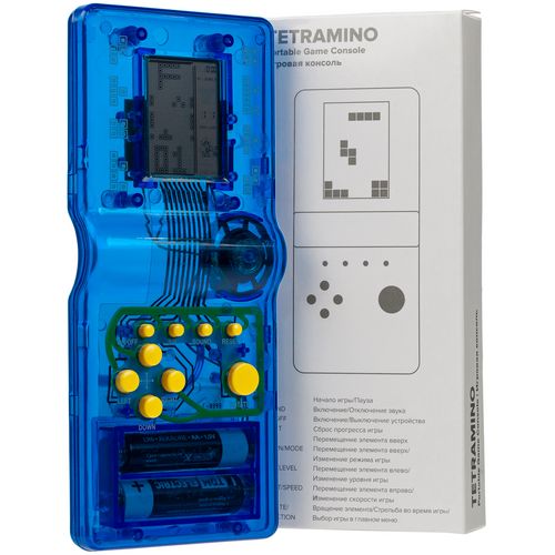 Игровая консоль Tetramino Transparent, синяя Игровая консоль Tetramino Transparent, синяя