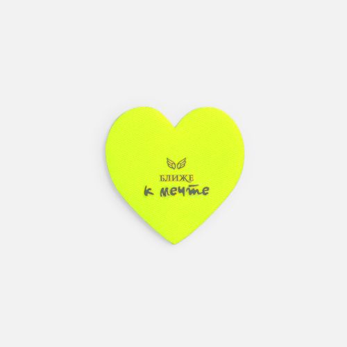 Наклейка тканевая Lunga Cor, M, желтый неон