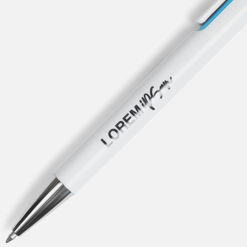 Ручка шариковая Dominanta, белая с голубым