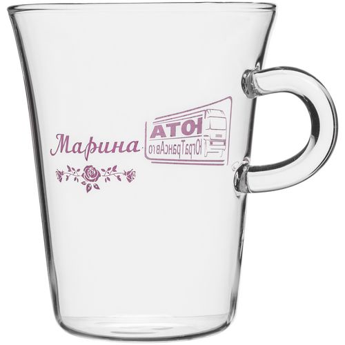 Чашка с блюдцем Glass Duo