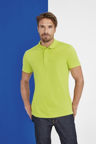 Рубашка поло мужская Spring 210, черная Рубашка поло мужская Spring 210, черная