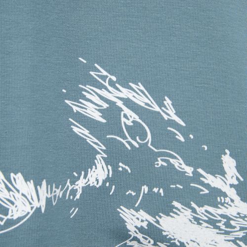 Футболка унисекс оверсайз Crosstown, серо-зеленая