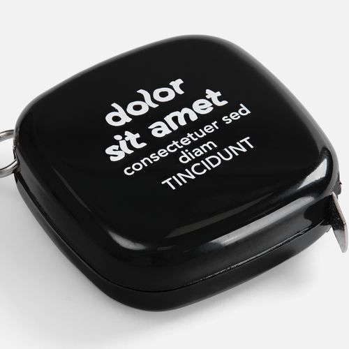 Брелок с рулеткой Metric, черный