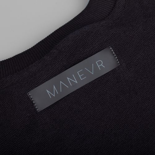 Свитшот оверсайз унисекс Vozduh, черный Свитшот оверсайз унисекс Vozduh, черный